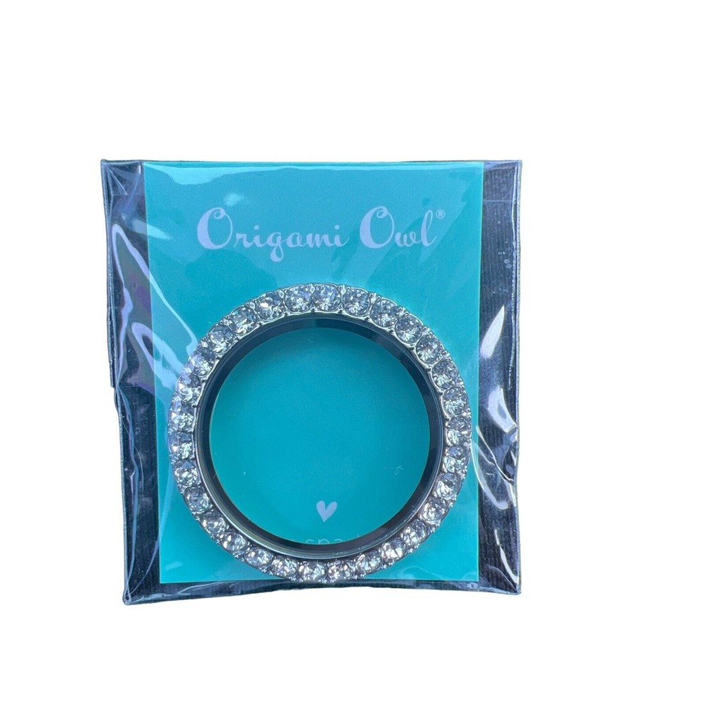 Authentic Origami Owl w/CRYSTALS‎ TWIST LIVING LOCKET FACE ONLY BZ 4073 New